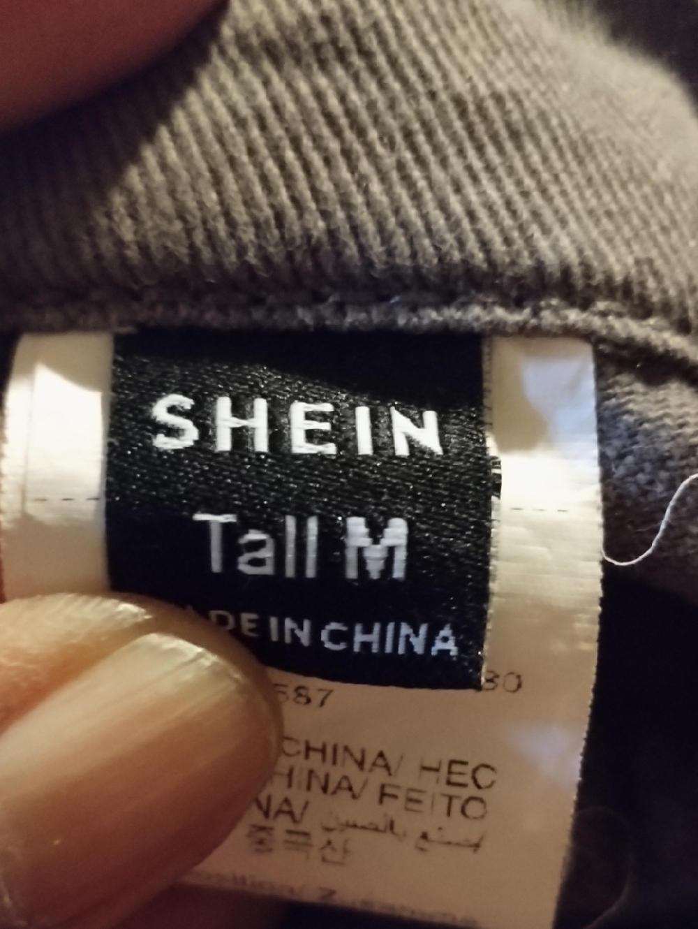 SHEIN Tall M Knit Top - Gray